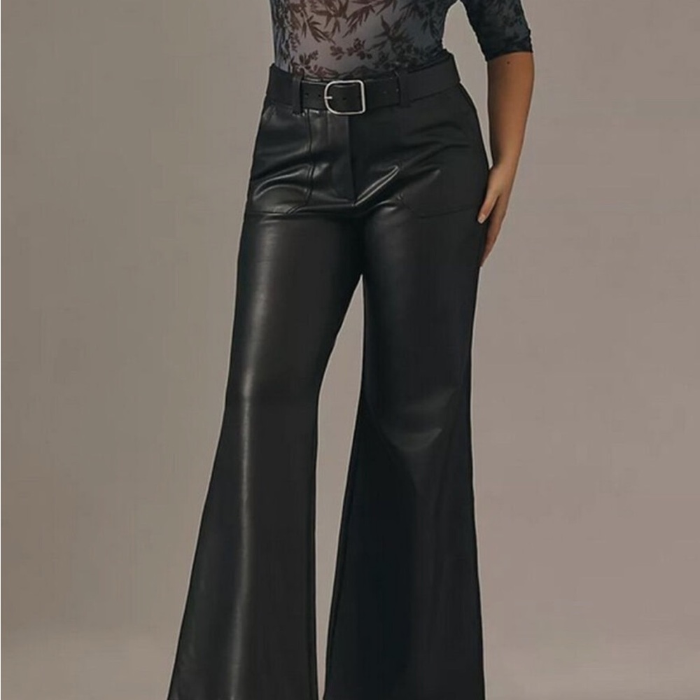 Black Wide Leg High-Waisted Pants - Maeve by Anthropologie